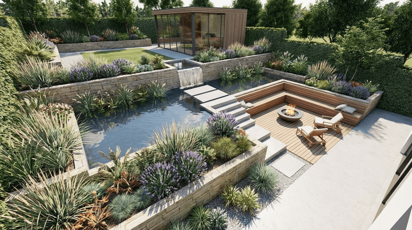 Visualizacion 3D de diseno de jardin: transforma tus ideas en imagenes