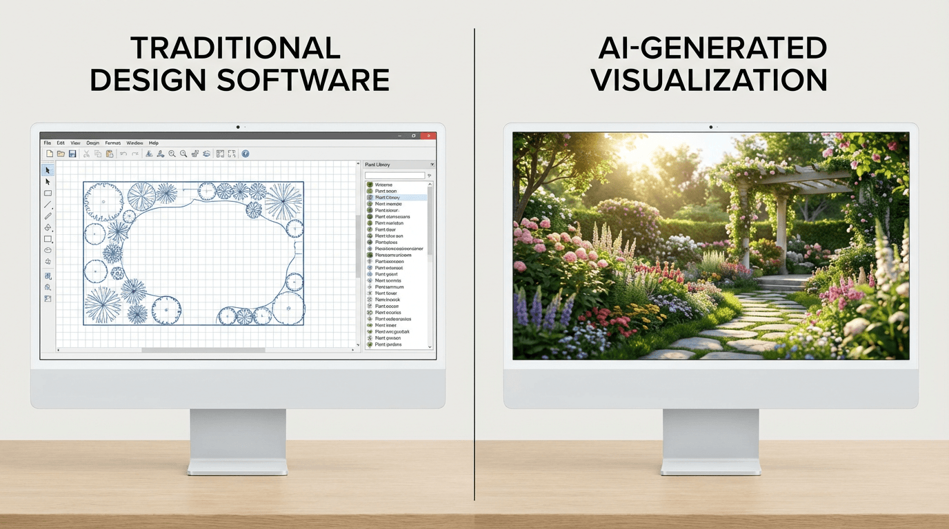 IA vs software de paisajismo: que herramienta elegir para tu jardin?
